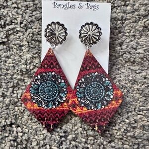 Bohemian Floral Drop Earrings